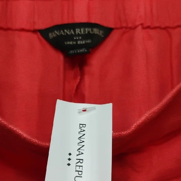 Banana Republic Vibrant Coral Women's Shorts NWT Boho Beach ISO - Picture 2 of 8